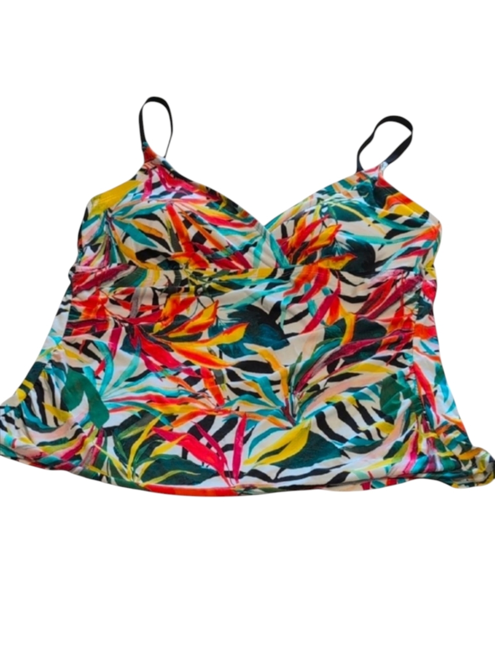 Apt. 9 Tropical Tankini Swim Top Size 1X